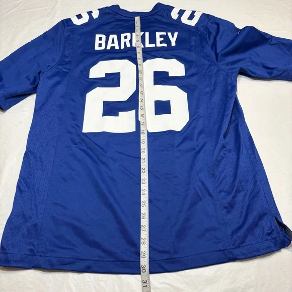 New Nike On Field New York Giants #26 Saquon Barkley Jersey Men's